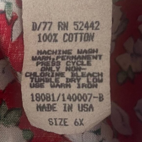 Vintage Winnie The Pooh Girls Dress Sz 6X Floral Peter Pan Collar Lace Trim USA - Picture 11 of 13